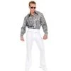 Charades Costumes Charades Mens White Disco Pants