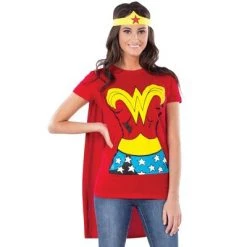 Rubie's Rubies Wonder Woman T-Shirt Adult Costume Kit
