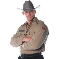 Underwraps Costumes Sheriff Shirt Plus Size Costume