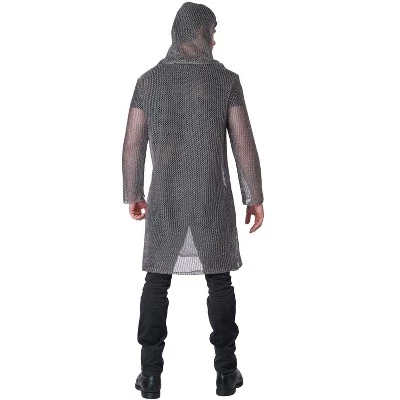 California Costumes Metallic Knit Chainmail Tunic and Cowl Adult Costume