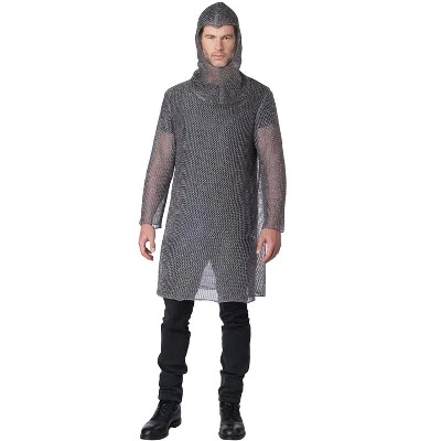California Costumes Metallic Knit Chainmail Tunic and Cowl Adult Costume - Image 4
