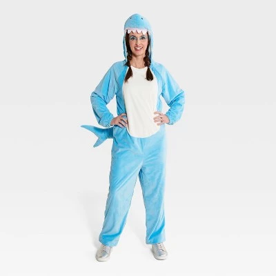 Adult Blue Shark Halloween Costume Jumpsuit - Hyde & EEK! Boutique™ - Image 3