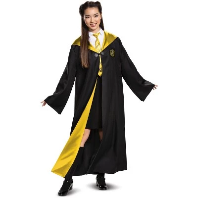 Harry Potter Hufflepuff Robe Deluxe Tween/Adult Costume - Image 2