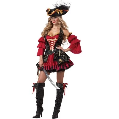 California Costumes Red Hot Pirate Adult Costume - Image 3