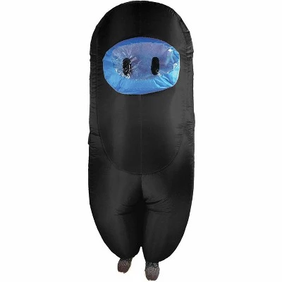 Studio Halloween Amongst Us Imposter Sus Crewmate Inflatable Adult Costume Black | Standard