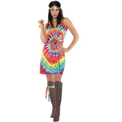 Underwraps Costumes Tie Dye Mini Dress Adult Costume - Image 5