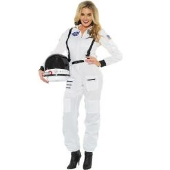 Underwraps Costumes Female Astronaut Adult Costume (White)