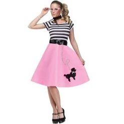 Fun World 50's Soda Shop Sweetie Adult Costume