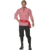 Underwraps Costumes Striped Pirate Adult Costume (Red)