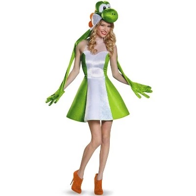Super Mario Yoshi Female Adult Costume - Image 4