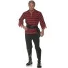 Underwraps Costumes Striped Pirate Adult Costume (Black/Red)