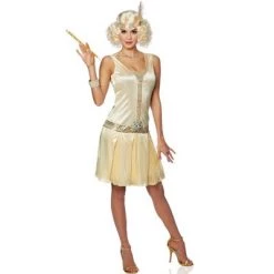 Franco 20's Debutante Adult Costume (Champagne)