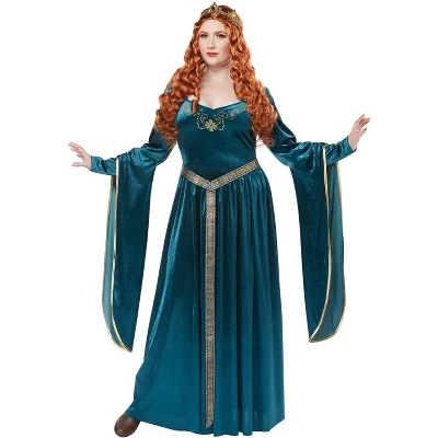 California Costumes Lady Guinevere Plus Size Costume (Teal) - Image 3