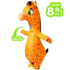 Spooktacular Creations 8 ft. Adult Giraffe Full Body Inflatable Costume - One Size
