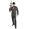 Charades Costumes Charades Gangster Black and White Adult Plus Costume