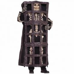 Forum Novelties Scary Skeleton Prisoner In Cage Jail Costume Adult Standard