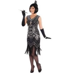 Forum Novelties Silver Screen Flapper Plus Size Costume