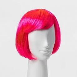 Hyde & EEK! Boutique Adult Premium Light Up Hot Pink Bob Halloween Costume Wig - Hyde & EEK! Boutique™