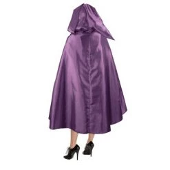 Adult Disney Hocus Pocus Sarah Purple Halloween Costume Hooded Cape