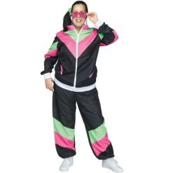 Fun World 80s Female Track Suit Plus Size Costume