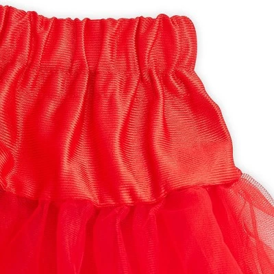 Spooky Central Red Lace Tutu Petticoat Skirt for Women, One Size for Adult - Image 3