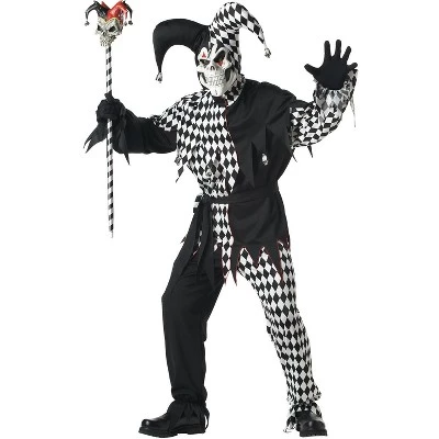 California Costumes Evil Jester Adult Costume (Black/White) - Image 4