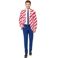 OppoSuits Oppo Suits United Stripes Suit Adult Costume